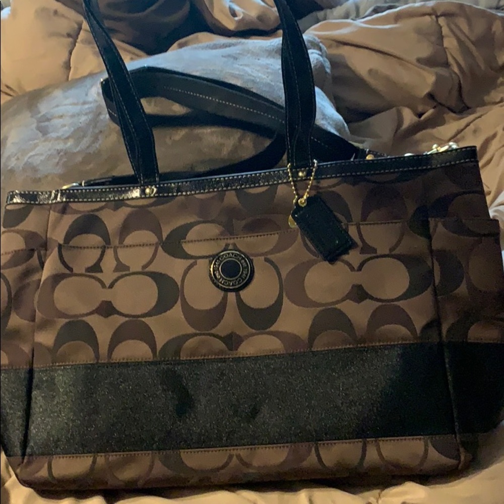 NWOT Coach baby diaper bag/ large satchel